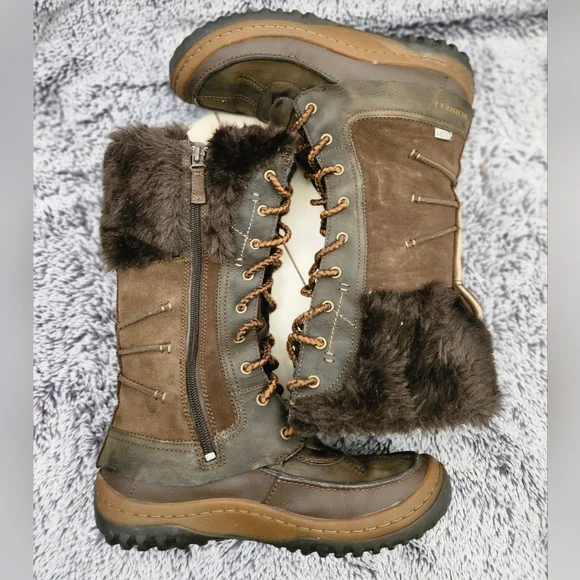 MERRELL Decora Prelude Winter Snow Boot Waterproof Faux Fur Tall 200g Women's 7 - Picture 6 of 9
